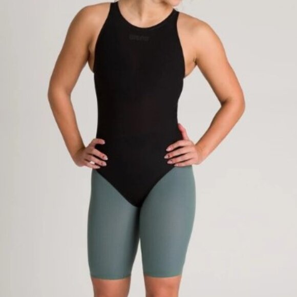 Arena Powerskin Carbon Duo Top Black - Picture 1 of 8